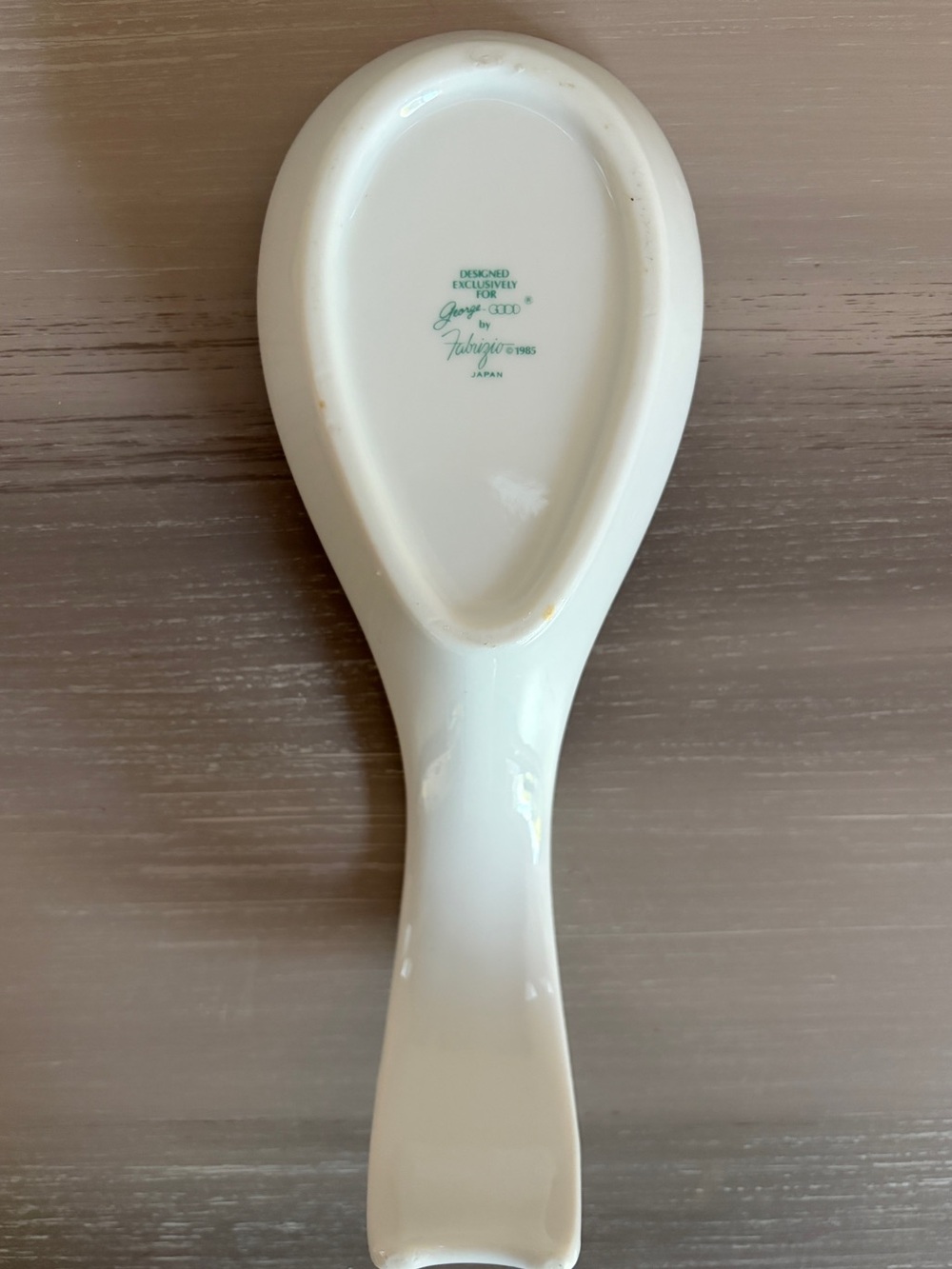 Vintage Spoon Rest George Good By Fabrizio 1985 Rooster Farmhouse Cottage Core - Picture 5 of 5